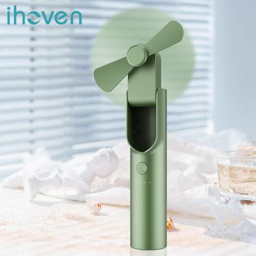 IHoven Portable Fan USB Rechargeable with Power Bank 4800mAh Handheld Mini Fan Air Cooling Cooler Fans For Outdoor Home Travel