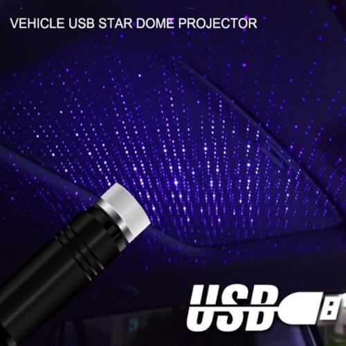 Adjustable Multiple Lighting Effects Atmosphere Galaxy Lamp LED Car Roof Star Night Light Projector USB Decorative Lamp