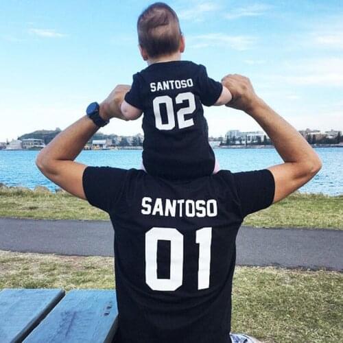 Father and Son Matching Shirt 2021 Fathers Day Tshirt Matching Family Outfits Print Boy Clothes Kids Outfits Print Fashion T