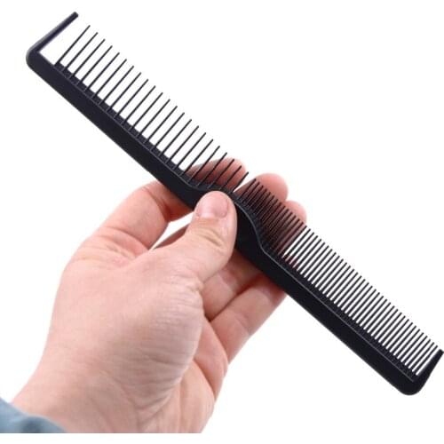 5pc Heat Resistant Salon Carbon Antistatic Cutting Comb Large Sectioning Comb Fiber Combs Anti Static Barber Tool