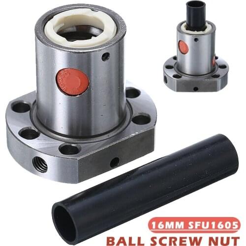 High Strength Ballscrew Nut 16mm Ball Screw Carbon Steel RM1605 Nut For 1605 Nut Housing Mayitr