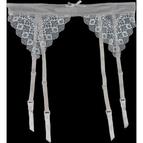 Plus size Lace Floral Bow Metal Clips/buckle women/female sexy garter belts for stocking, Fashion Lingerie underwear GA1030