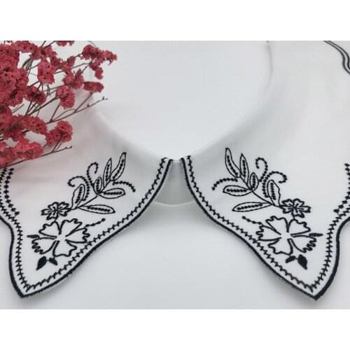 40GC 1 Piece Femal Sweet False Fake Collar Half-Shirt Detachable Decorative Neckwear Clothes Accessories for Girls Women