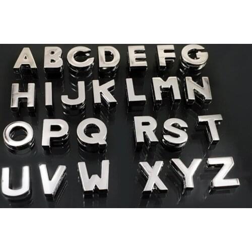 520PCS 8mm Smooth Silver A-Z Slide Charms Slide Beads DIY 8mm Bracelets Wristbands,Belt Straps Pet Name Collar