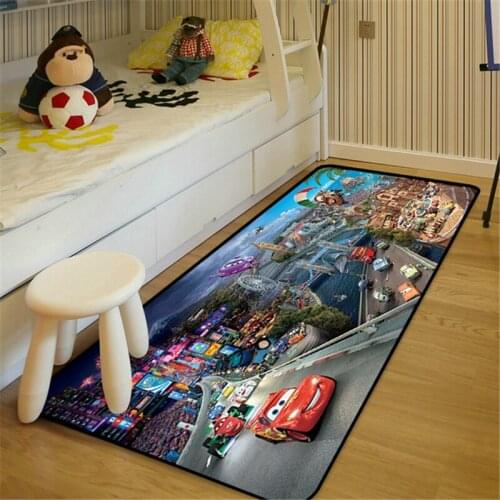 80x160cm Lightning McQueen Baby Play Mat 3D Printed Carpet Anti-Slip Bathroom Rug Absorb Water Kitchen Children Floor Pads