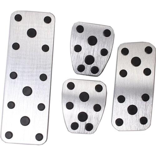 Car Accessories For Subaru Legacy Outback Forester Aluminium Foot Pedal Rest Plate Speed MT/AT Plate pads cover Stickers