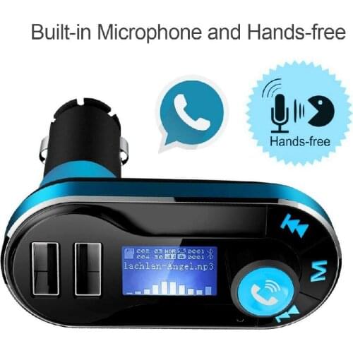 Bluetooth mp3 Car FM Transmitter MP3 Player Radio Adapter Kit USB Charger 2 Outlets