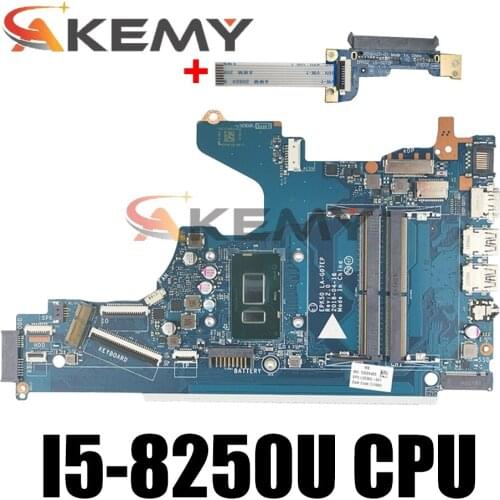 For HP 15-DA Laptop motherboard L20369-001 L20369-601 EPK50 LA-G07DP LA-G07EP MB With SR3LA I5-8250U DDR4 100% Fully Tested