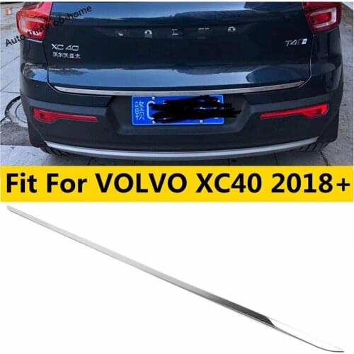 For VOLVO XC40 2018 - 2021 Rear Tailgate Trunk Door Lid Molding Strip Decor Cover Trim Car Stainless Steel Accessories Exterior