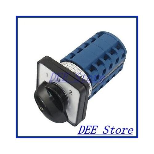 Electric 3 Position 20 Terminals Rotary Cam Changeover Switch 660V 20A