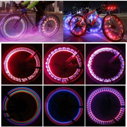 16 LED Bicycle Flash Spoke Light Motorcycle Bike Tyre Tire Wheel Lights Outdoor Cycling Lights Lamp for 20 inch Bicycle Wheel