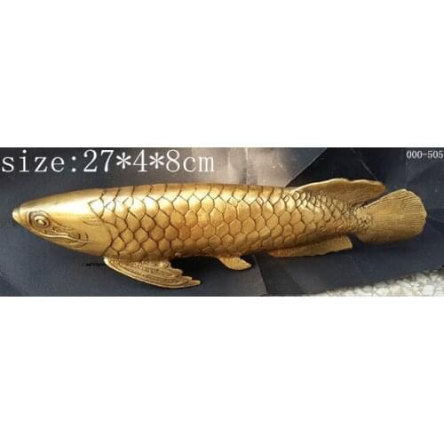 Chinas copper refining pure manual long fish decorative furnishing articles are very good