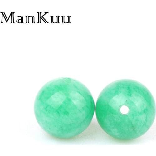 ManKuu 10mm Natural Colorful Beads For Jewelry Making 20pcs/Lot Handmade Bracelet Necklace Jewelry Beads Wholesale Lots Bulk