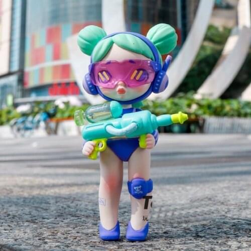 Cute Anime Figure Gift Surprise Box Original Laura Pool Party Series Blind Box Toys Model Confirm Style