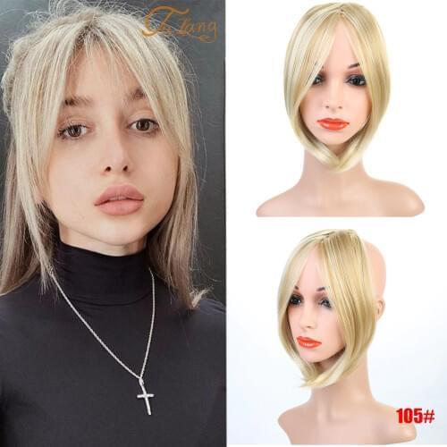Fashion Long Bangs Girls Side Bangs Fake Fringe Synthetic Clip In Hair Extensions Heat Resistant Fake Bangs