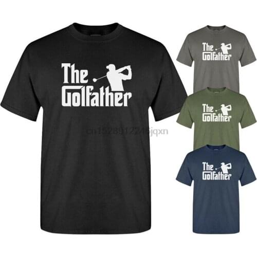 The Golfather Golf Dad Gift Golfing Movie Funny Slogan Graphic New Mens T-Shirt Wholesale Tee Shirt