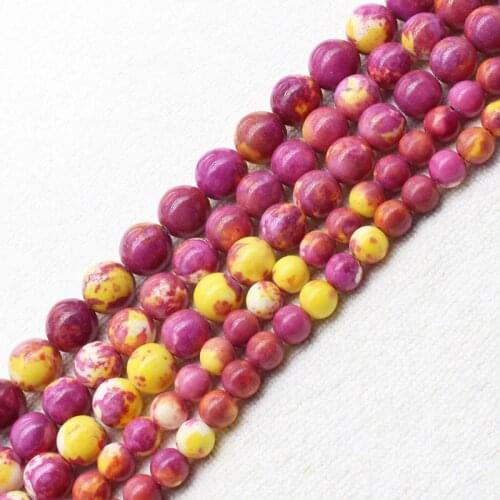 Wholesale 6,8,10,12mm Red Snow Jaspers Round Loose Beads 15" bjf15, For Jewelry making, can mixed wholesale