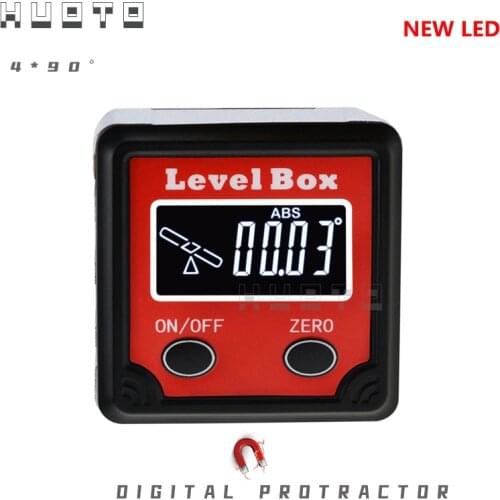 Precision Digital protractor inclinometer Level box digital angle finder Bevel Box with magnet base