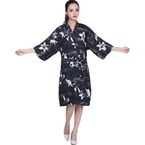 Salon Professional Hairdressing Gown Barber Shop Customer Hair Dyeing Clothes Beauty SPA Robe Hairdresser Haircut Kimono Smock