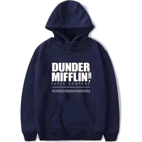 Dunder Mifflin Men/women Hoodies Sweatshirts The Office TV Show Hip Hop Hoodie Fashion Hoodies Sweatshirt Dunder Mifflin Tops