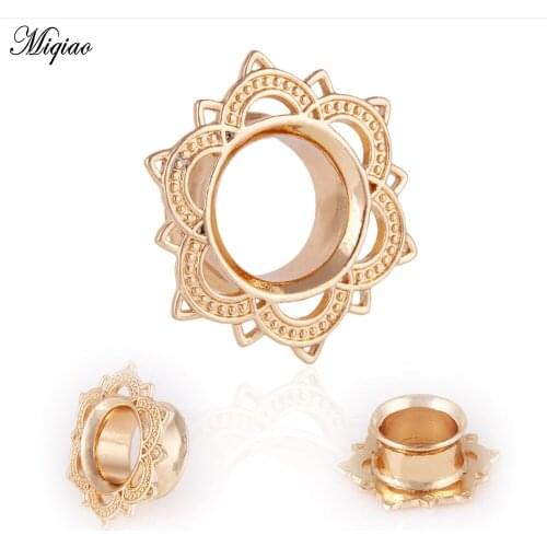 Miqiao Hot-selling flower-shaped stainless steel ear extension metal ear extension body puncture jewelry