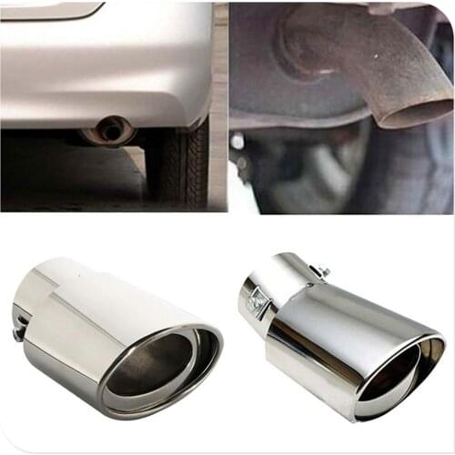 Universal Car Accessories Muffler Tip Round Stainless for BMW R50 X Series E84 X1 X3 E83 R59 R60 R61