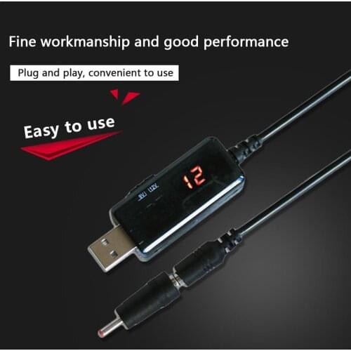 USB Boost Converter DC 5V To 9V 12V USB Step-up Converter Booster Mobile Power Boost Cable Power Supply/Charger/Power Converter