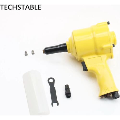 TECHSTABLE High quality air riveter gun pneumatic riveters pneumatic rivet gun riveting tool 2.4mm-4.8mm