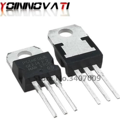 10PCS STP55NF06 TO-220 P55NF06 MOSFET N-Ch 60 Volt 55 Amp