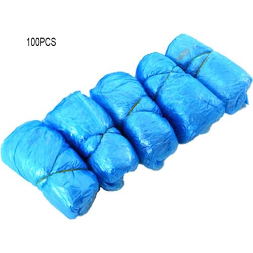 100Pcs Disposable Shoe Cover Cleaing Disposable Boot Shoe Covers Non Slip 100 Pack Fits Shoe Size For Women Men