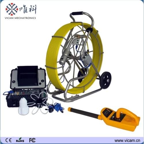 120m Pan Tilt Sewer Borehole Camera 512Hz Locator Drain Pipe Sewerage Video Inspection Camera V8-3288PT-1