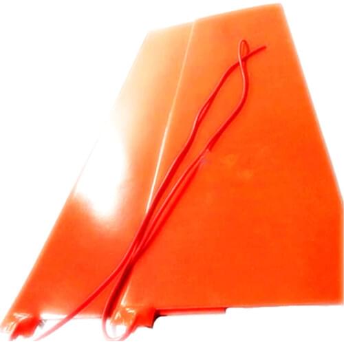 120v 360w 12in*47in(304*1193*1.5mm) Silicone Rubber Ski Press Heater 1000mm lead wire come out from left corner of 304mm side