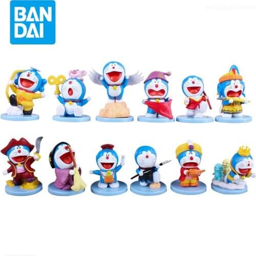 2021 Original New 6 Pcs/set Kawaii Doraemon Nobita Nobi Mini 6-8 Cm Model Kit Cute Doll Action Figure Enducation Game Kids Toys