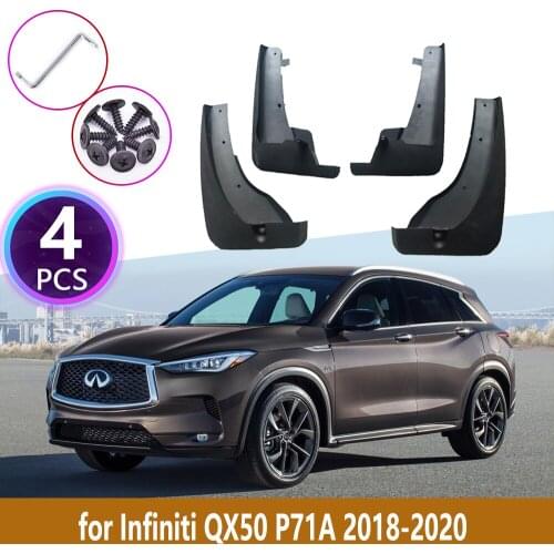 4 PCS Car Mudguards For Infiniti QX50 P71A 2018 2019 2020 ABS Cladding Splash Mud Flaps Mud Guard Mudflap Protect Accessories