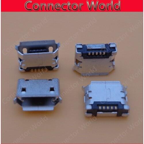 5-100pcs/lot 6.4mm New OEM Charging port Connector mini Micro USB Port Dock jack socket Connector For Lenovo A2109 A2109-F