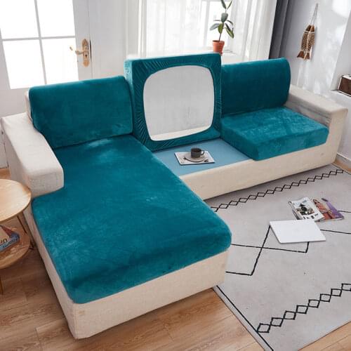 Velvet Stretch Sofa Seat Cover Cushion Protector Universal All Inclusive Sofa Cushion Cover Four Seasons Universal Sofa Cover