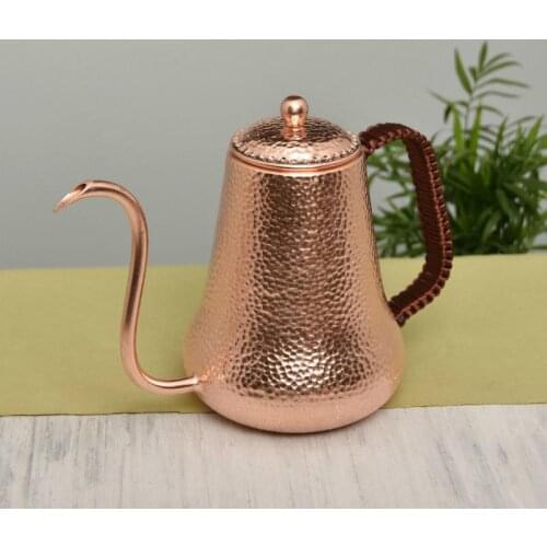 Pure copper pot purple handmade coffee pot teapot