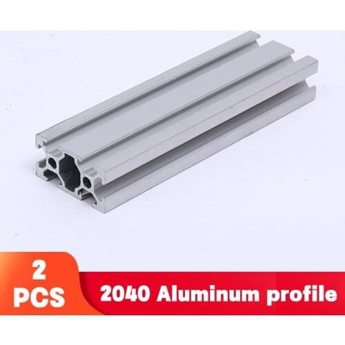 2PCS 3D Printer Parts 2040 Aluminum Profile European Standard Anodized Linear Rail Aluminum Profile 2040 Extrusion 2040 cnc part