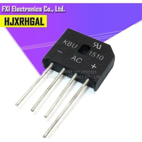 2PCS KBU1510 KBU-1510 15A 1000V diode bridge rectifier new original