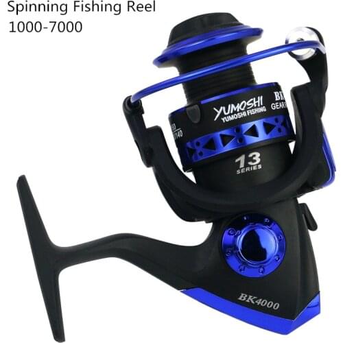 Spinning Fishing Reel 1000-7000 Series 5.5:1 13BB Rock Lure Sea Carp Fishing Wheel interchanged left/right hand wheel