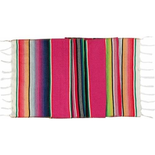 Mexican Table Runner Cloth Fiesta Or Cinco De Mayo Party Home Decor 100% Brand