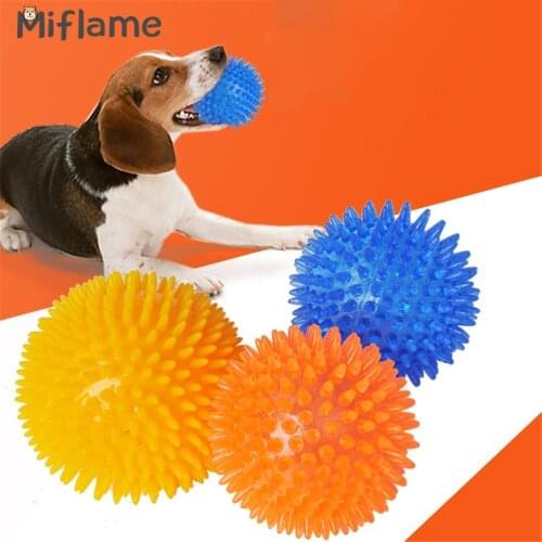 Miflame Molar Dog Ball For Dog Toys Labrador Pug Toy Chewing Squeak Bouncy Dog Accessories For Large Dog Bite Resistant Pet Ball