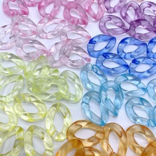17*24mm Acrylic Chain Transparent Links DIY Charm Handbag Chains Fashion Women Bag Accessories Shoulder Strap Jewelry Making