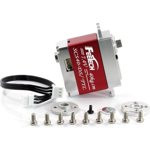 Feetech Titanium Gear 40kg Torque Double Shaft Smart Robot Servo SCS40-DS