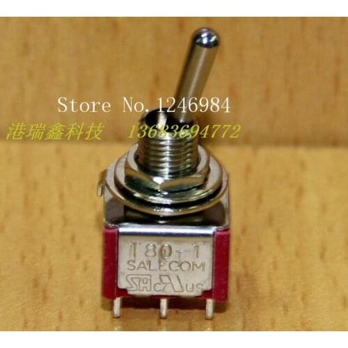 [SA]T8011A triggered reset dual six-foot single small toggle switch M6.35 Taiwan SH toggle switch T80-T--50pcs/lot