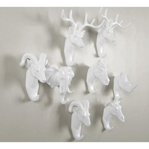 Vidric Animal modeling Clothes hooks bedroom hook robe hook wall hanging hook Wall decorated with three-dimensional deer hanging