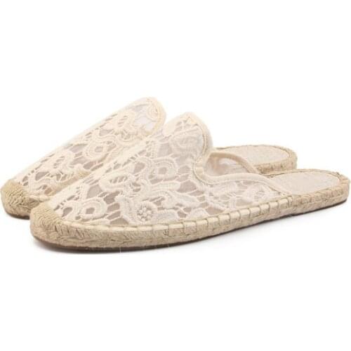 2019 women summer sandals Womens Smoking Slipper, flat espadrilles sandals