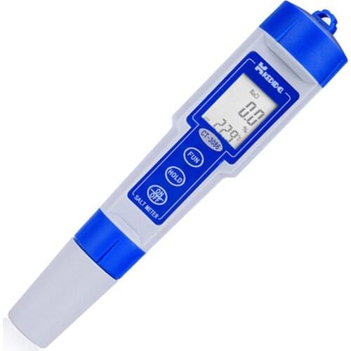 LCD digital Waterproof Pen type Salt Meter tester 0-5.0 % & Temp 2in1 CT-3086
