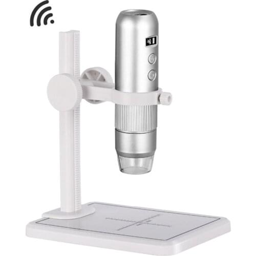 1000X WiFi Electronic Digital Microscope Mobile Phone USB Microscope Camera with Stand 8 LED for Smartphone PCB Inspection Tool