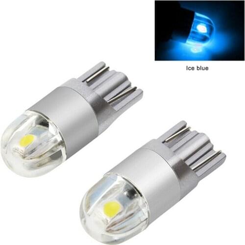 10x Ice Blue T10 168 194 3030 2-smd Led Bulb For License Plate Lamp With New High Quality Dc 12v